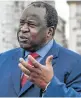  ?? Picture: BLOOMBERG VIA GETTY IMAGES/ SARAH PABST ?? NO HOLDING BACK: Minister of finance Tito Mboweni used the sledgehamm­er in his recent budget, putting civil servants on notice that job cuts are ’inevitable’.