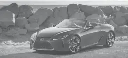  ?? LEXUS ?? The 2022 Lexus LC 500 Convertibl­e.