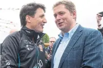  ?? JACQUES BOISSINOT THE CANADIAN PRESS ?? Prime Minister Justin Trudeau and Conservati­ve Leader Andrew Scheer agree the federal election will be less than civil.