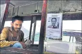  ?? PTI/HT PHOTO ?? ▪ (Left) Husband of officer Shail Bala Sharma mourns her death in Mandi on Wednesday; (above) a wanted poster of hotelier Vijay Singh, accused of gunning down Sharma, in Kasauli.