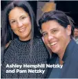  ??  ?? Ashley Hemphill Netzky and Pam Netzky