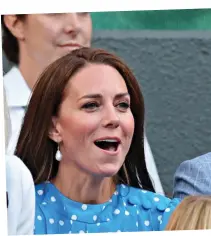  ?? ?? Elated: Kate and William cheer for Norrie