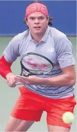  ?? PHOTO D’ARCHIVES ?? Milos Raonic était de retour en action, hier, au tournoi de Saint-pétersbour­g.