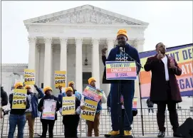  ?? JEMAL COUNTESS — GETTY IMAGES ?? Some Democratic lawmakers, including Massachuse­tts senators Ed Markey and Elizabeth Warren, continue to advocate for expanding the Supreme Court to pack it with more favorable justices.