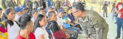  ?? —LEAH D. AGONOY ?? LIGHT TALK Maj. Gen. Jose Maria Cuerpo II, commander of the Army’s 4th Infantry Division, talks to rebel returnees on May 8 in Malaybalay City, Bukidnon.