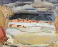  ??  ?? Victor Higgins (1884-1949), Taos in Winter, oil on canvas, 24 x 30" Estimate: $400/600,000 SOLD: $833,000