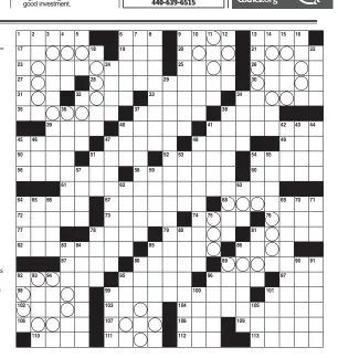  ??  ?? Online subscripti­ons: Today’s puzzle and more than 4,000 past puzzles, nytimes.com/crosswords ($39.95 a year).