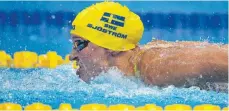  ?? FOTO: DPA ?? Schnellste Schwimmeri­n der Welt: die Schwedin Sarah Sjöström.