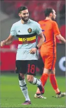  ?? FOTO: GYI ?? Carrasco celebra su gol a Holanda