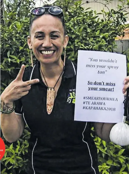  ?? Photo / Supplied ?? Talei Morrison fronted the Smear Your Mea campaign to prevent cervical cancer before dying of the disease in 2018.