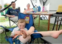  ??  ?? Devon Beswick is on holiday with his parents, Tony Beswick and Abby Carruthers, at the Tahuna Beach Kiwi Holiday Park.