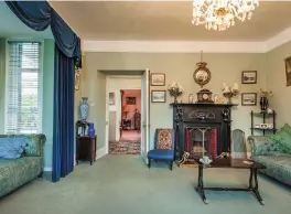  ??  ?? The sitting room with a marble fireplace. Left, there are views towards the Barrow and New Ross