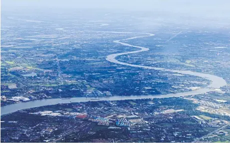  ??  ?? Picture shows an aerial view of Chachoengs­ao, one of the three provinces where the EEC is located.