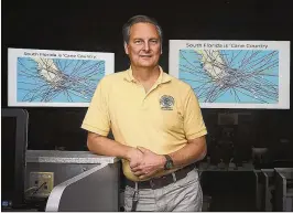  ?? DAMON HIGGINS / THE PALM BEACH POST 2014 ?? Bill Johnson, Palm Beach County’s Emergency Management director, said the county last year took on more responsibi­lities staffing shelters, reducing reliance on the Red Cross.