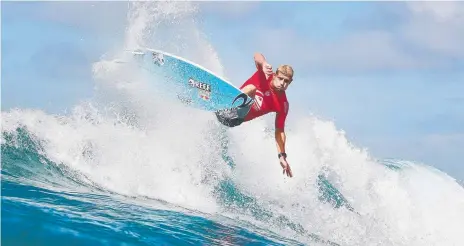  ?? Picture: WSL ?? Fans will still see surfers like Mick Fanning in the Coast Quiksilver Pros from 2019, but the event won’t start the season.