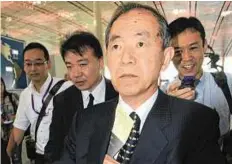  ??  ?? Japanese ambassador to China Uichiro Niwa claims the decision to buy the East China Sea islands made president Hu Jintao lose face days after Hu warned against the move.