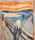  ??  ?? Norwegian expression­ist Edvard Munch’s renowned work has been stolen twice from an Oslo museum THE SCREAM