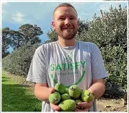  ?? ?? Cameron Crawley, from Satisfy Food Rescue helped save 183kgs of feijoas which otherwise would have gone to waste.