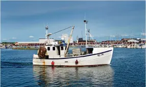  ?? Bild: ALINE LESSNER ?? MOT HAMN. VG Saltvåg på väg in i hamnen i Bua efter en lyckad fisketur.