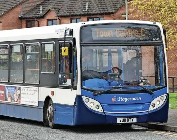  ?? ?? There will be changes to several Stagecoach bus services from next month
