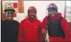  ?? Submitted photo ?? Jamaican-born riders (left to right) Andrew Wright, Carlton Malcolm and Neville Stephenson will ride this weekend. Wright races full time at the RMTC, while Stephenson comes to Lethbridge every fall and Malcolm makes his first visit.