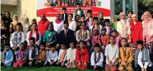  ??  ?? LOVE OF COUNTRY: Donning their traditiona­l attire with distinctiv­e patterns, Indonesian expats in the UAE came together for their Independen­ce Day celebratio­ns at the Consulate in Dubai on Saturday.