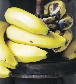  ??  ?? Bananas are fine to eat raw, but they shine when cooked.