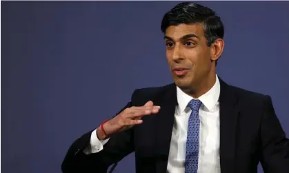  ?? ?? Rishi Sunak prefers to speak of China as an ‘epoch-defining challenge’ rather than an explicit threat to the UK’s security. Photograph: Reuters