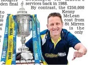  ??  ?? Paul Mason was speaking at a William Hill media event. William Hill is the proud sponsor of the Scottish Cup.