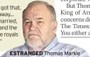  ??  ?? ESTRANGED Thomas Markle