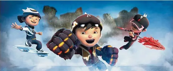  ??  ?? BoBoiBoy: The Movie is the No. 1 local animated feature in Malaysia.