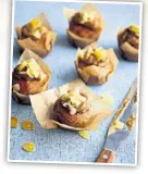  ?? ?? Joe’s gingerbrea­d cupcakes with date caramel also appear in the new book