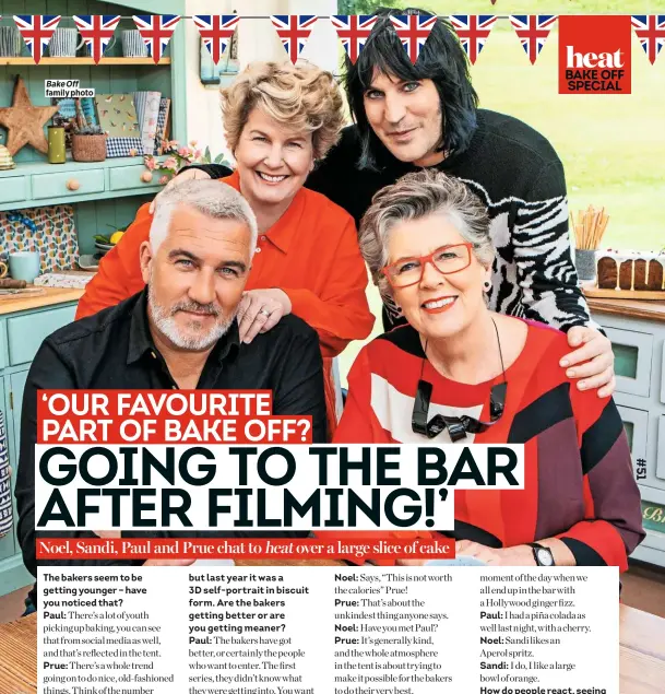  ??  ?? Bake Off family photo