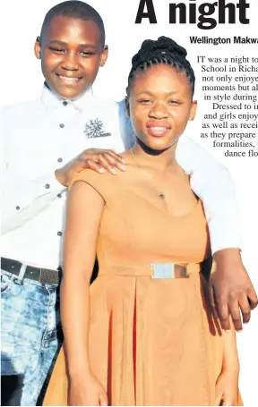  ??  ?? Phila Mfeka and Sphelele Khoza