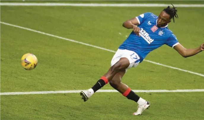  ??  ?? Joe Aribo’s pint-point strike secured victory for Rangers against Livingston