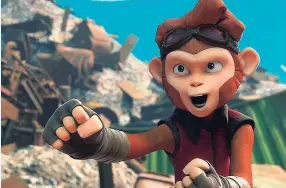  ?? CONTRIBUTE­D ?? A wisecracki­ng teenage monkey must save the universe in Spark .