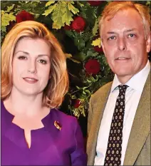  ?? ?? SPLIT: Penny Mordaunt with her former partner Ian Lyon. Right: Mr Lyon’s ex-wife Liz