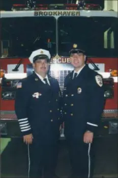  ?? SUBMITTED PHOTO ?? Robert and David Montella credit their father’s tutelage for their love of service.