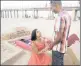  ??  ?? LOVE IS: Pariksha Maharaj proposed to Shane Dhuram at uShaka Beach.