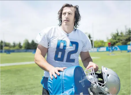  ?? DAX MELMER ?? Luke Willson, a native of LaSalle and a member of the NFL’s Detroit Lions, is combining his need of fitness with a new business venture, an Elite Training Systems franchise operating out of the W.C. Kennedy Collegiate facility in Windsor.