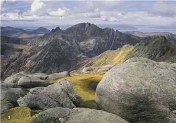  ??  ?? 1 Goat Fell, Isle of Arran 1 WAINWRIGHT’S FAVOURITE SCOTTISH HILL WALKS... After the forested glen, the path leads up to one of Scotland’s finest summits, with spectacula­r views in all directions. Little wonder Wainwright treasured the memory of reaching it throughout his life.