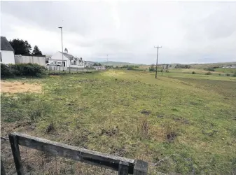  ??  ?? Concerns
The proposed site in Dalmelling­ton where up to 70 new houses could be built