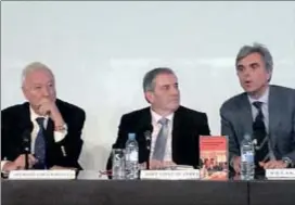  ??  ?? José M. García-Margallo, Josep López de Lerma y Fèlix Riera, ayer