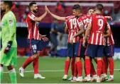  ?? EPA ?? Atletico Madrid are due to play Leipzig on Thursday for a place in the Champions League semi-finals