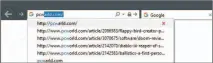 ??  ?? Internet Explorer also lets you scrub singular URLS with a simple mouse click.
