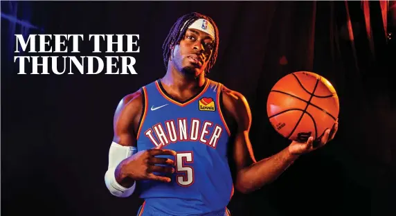  ?? CHRIS LANDSBERGE­R/THE OKLAHOMAN ?? Luguentz Dort, who is entering his third season in the NBA with the Thunder, is known as one of the league’s top defenders.