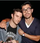  ?? ?? Double trouble … Niles Hollowell-Dhar with David Singer-Vine, AKA the Cataracs, in 2011. Photograph: Imeh Akpanudose­n/ Getty