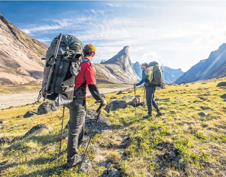  ?? ?? i Climb every mountain: you are never far from a jaw-dropping view in the Rockies