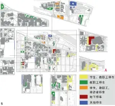  ??  ?? 图 4俄勒冈大学住宅分布­分析图图 5俄勒冈大学停车分布