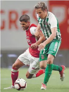  ??  ?? Braga foi inferior ao Rio Ave nos passes, duelos e posse